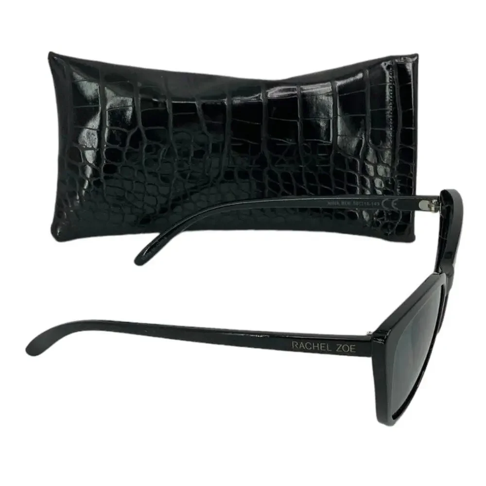 Rachel Zoe Nina Cat Eye Sunglasses Black NWT $98 MSRP